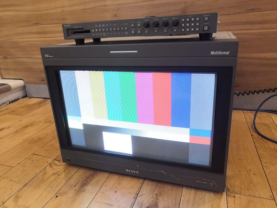 Sony BVM broadcast monitor with signal generator